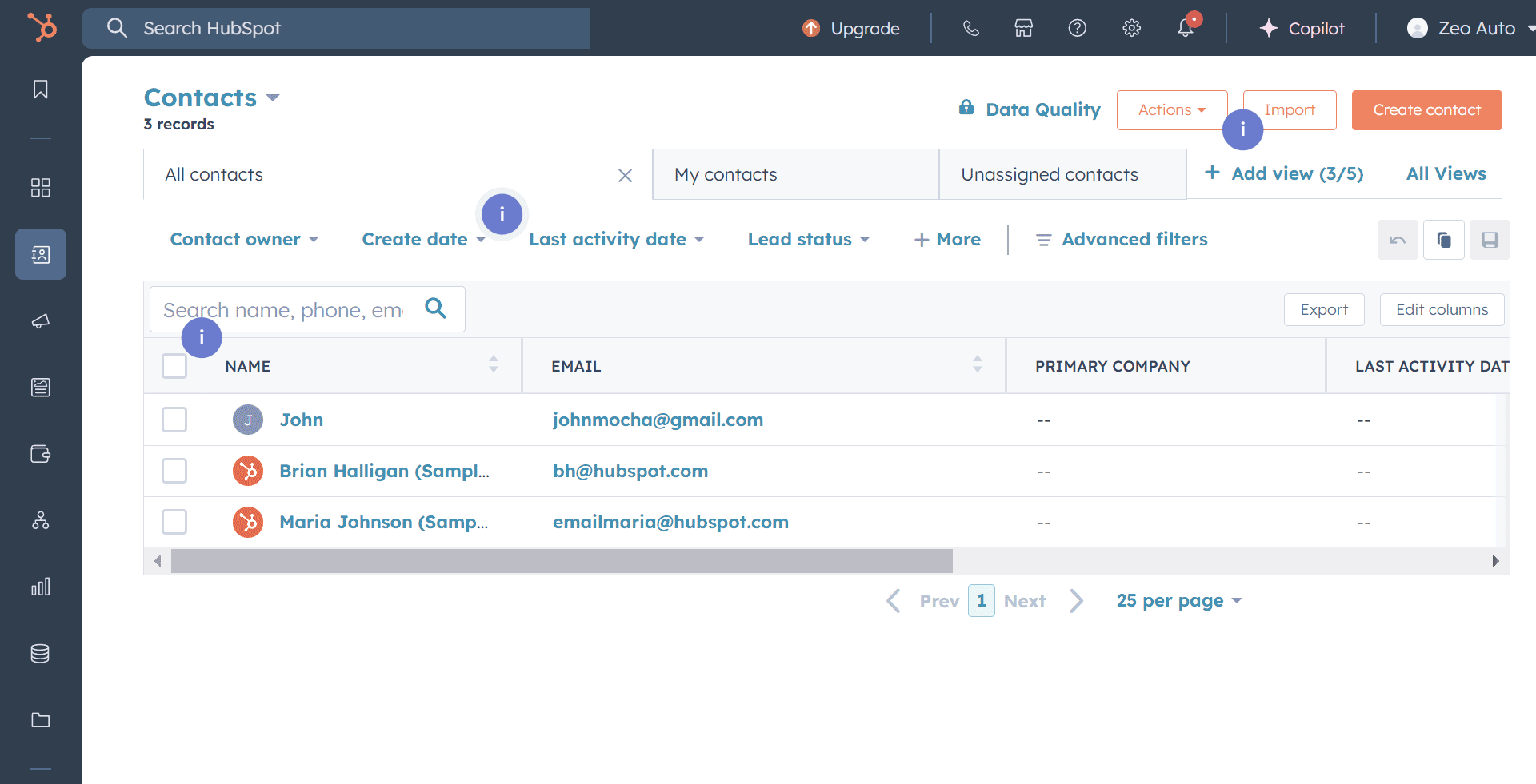 Importación de direcciones, Zeo Route Planner