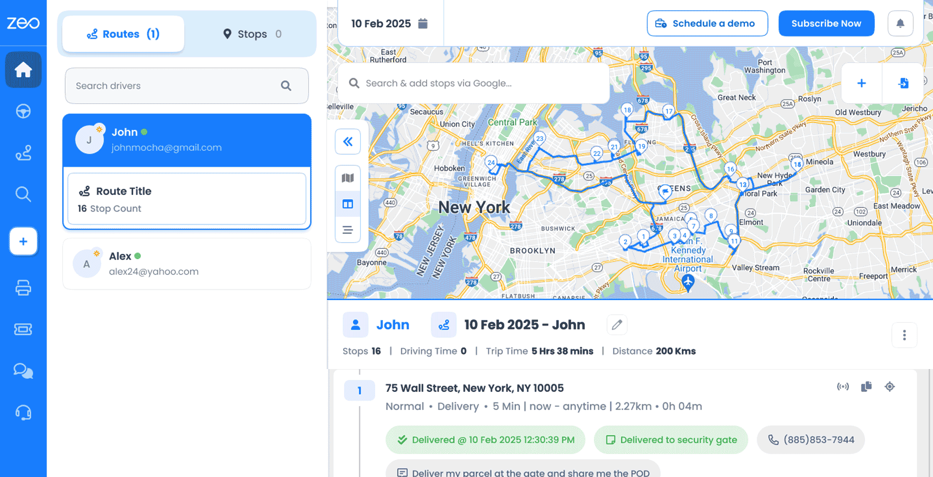 Ruta del ciclo de vida, Zeo Route Planner