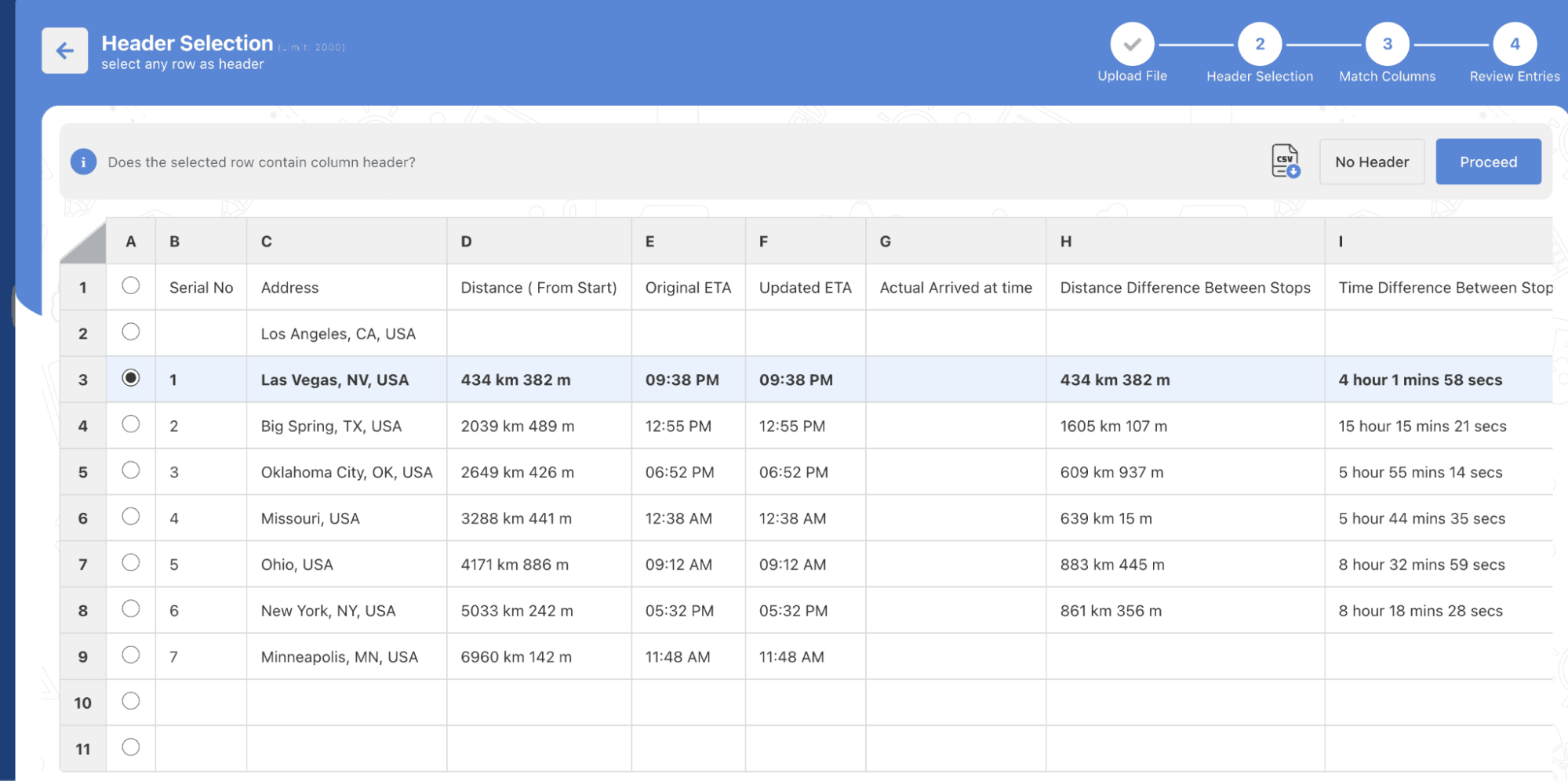 How To Import Excel in Zeo Route Planner, Zeo Route Planner