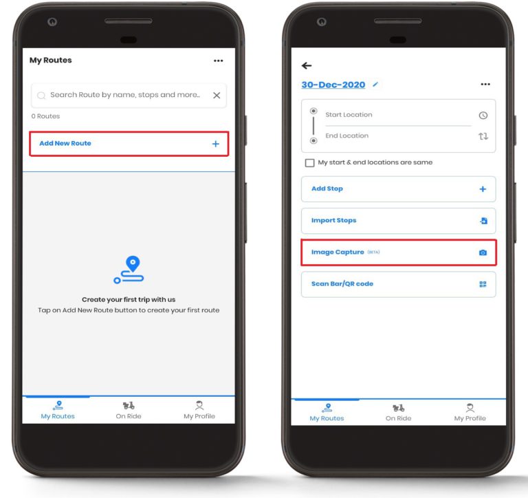 How to import address using image capture/OCR, Zeo Route Planner