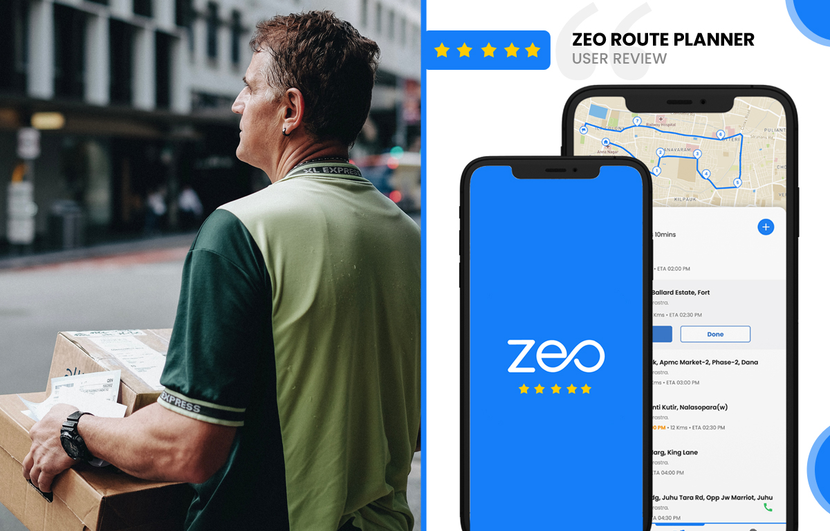 Banner dell'app, pianificatore di percorso Zeo