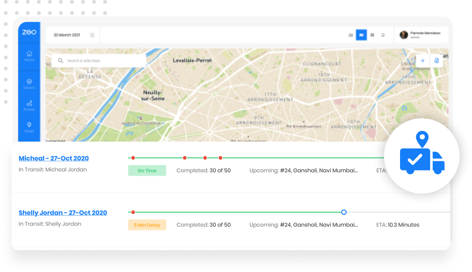 VisibilityAboutDelivery, Zeo Route Planner