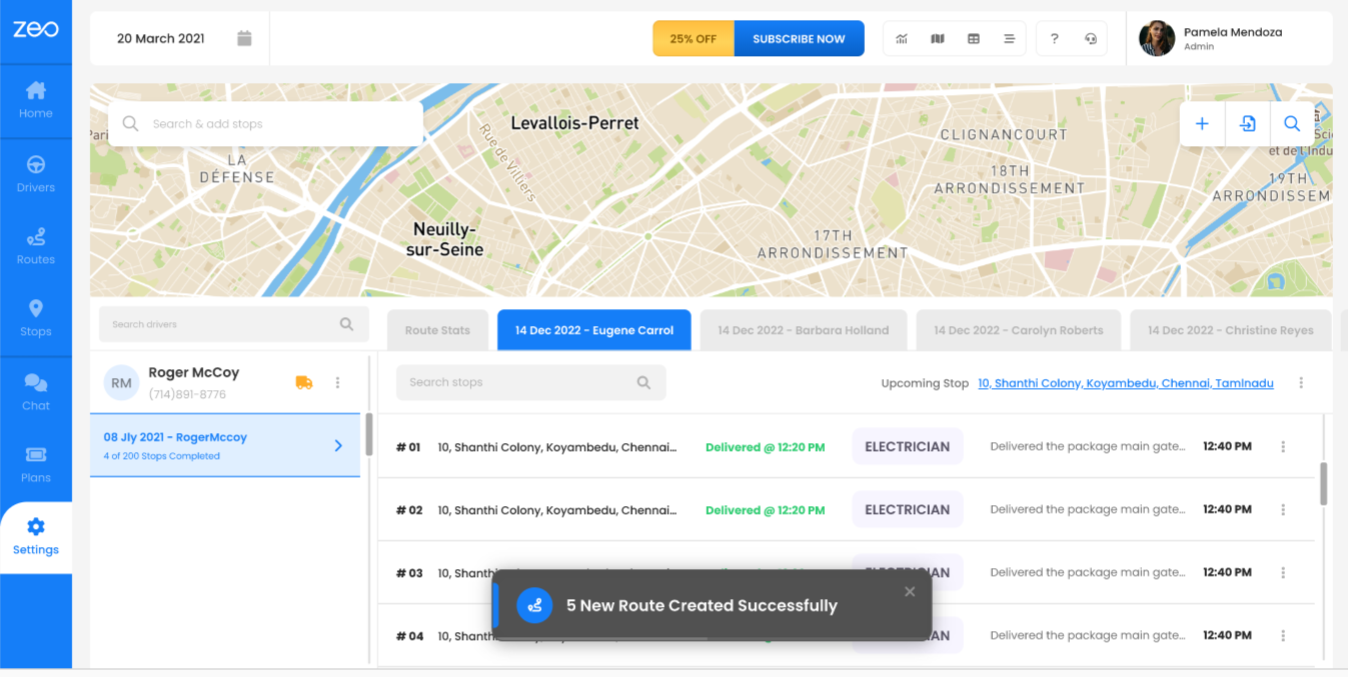 Tasca de treball basada en habilitats 9, Zeo Route Planner