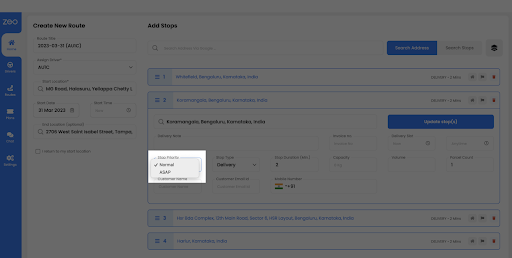 Delivery, Zeo Route Planner