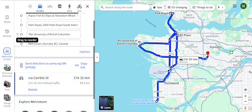 วิธีวางแผนเส้นทางด้วยจุดแวะพักหลายแห่งบน Google Maps: คู่มือฉบับสมบูรณ์ Zeo Route Planner