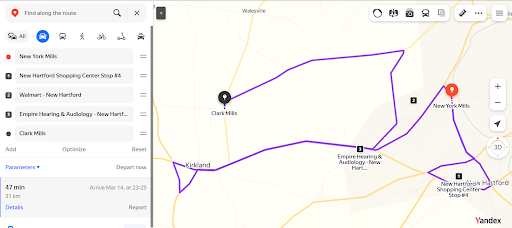 How to create routes on Yandex Maps?, Zeo Route Planner