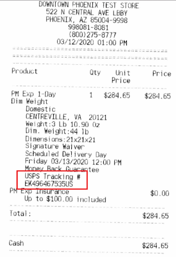 Where to Find the Tracking Number on the USPS Receipt?, Zeo Route Planner