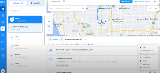 Jak udostępniać lokalizację na żywo w Mapach Google?, Zeo Route Planner