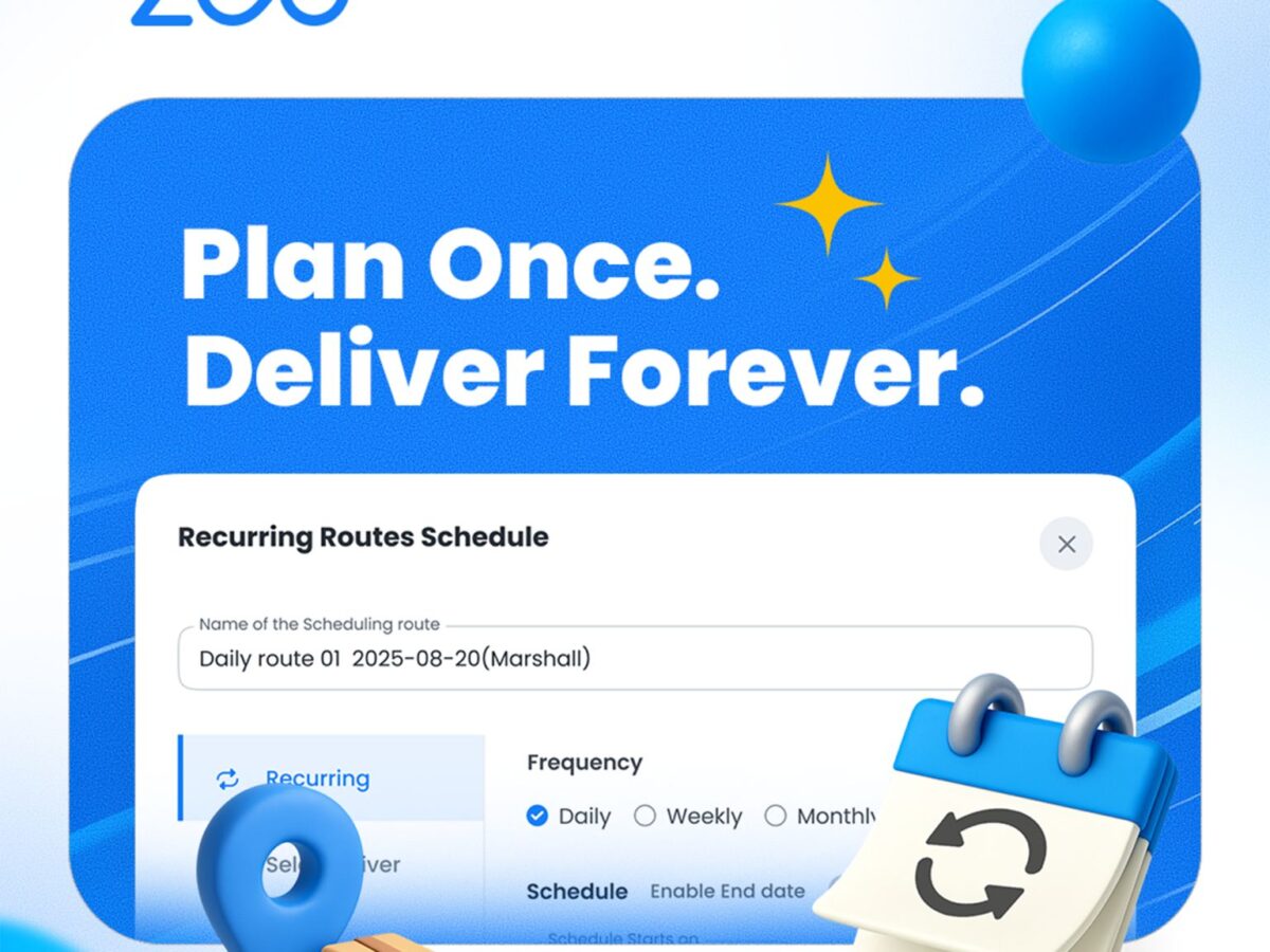 Zeo présente la fonctionnalité de planification d'itinéraires récurrents, Zeo Route Planner