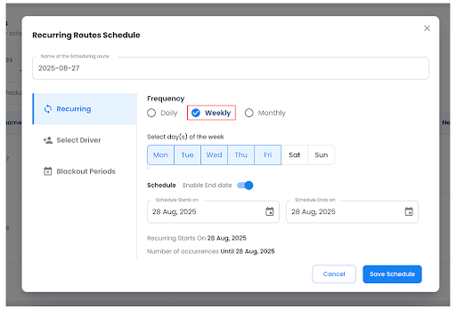 Zeo présente la fonctionnalité de planification d'itinéraires récurrents, Zeo Route Planner
