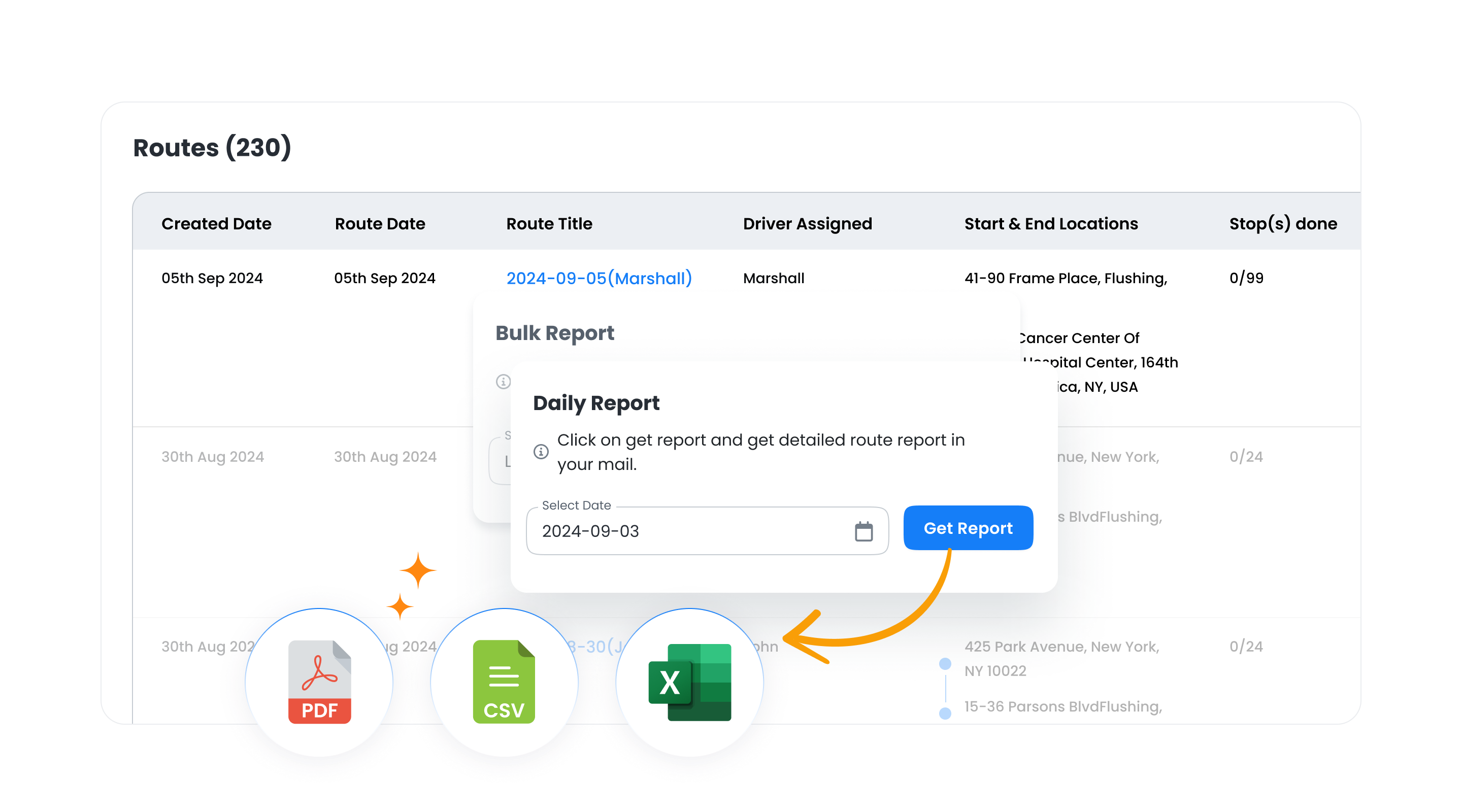 Eksport hisoboti, Zeo Route Planner