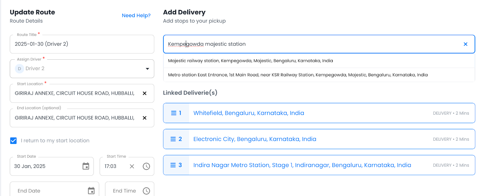 Wéi ee verlinkt Liwwerungen fir eng méi intelligent Streckenplanung an Zeo, Zeo Route Planner benotzt