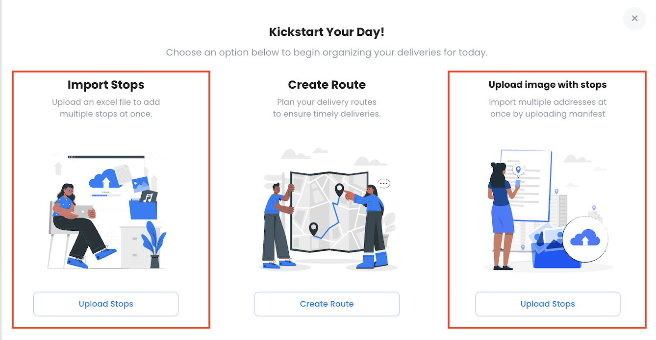 How to Plan Routes with Upload Stops Option in Zeo, Zeo Route Planner