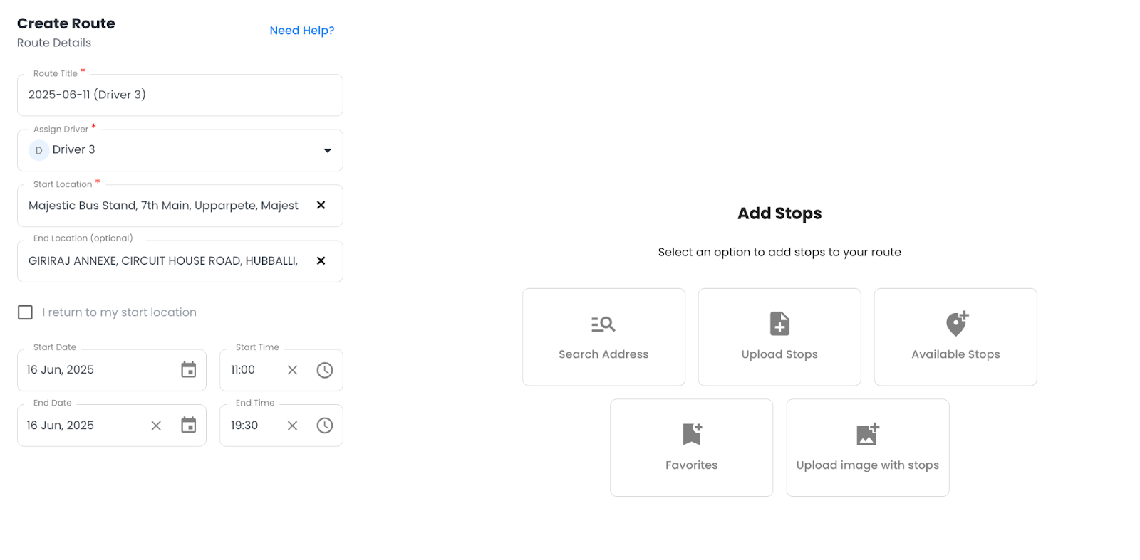How to Create a Route in Zeo Route Planner Manually?, Zeo Route Planner